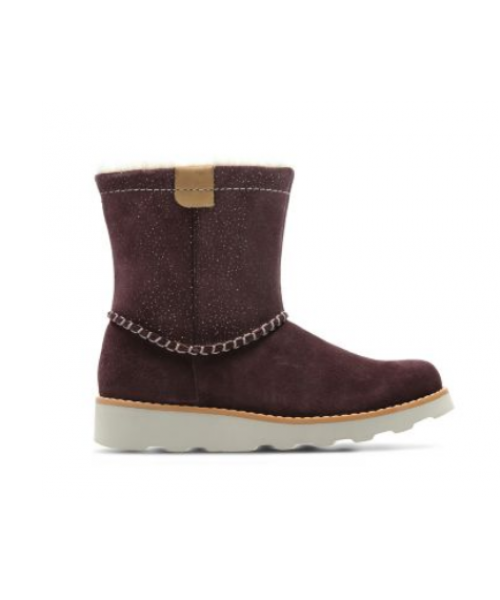 Clarks - Crown Piper Burgundy Suede Clarks - Crown Piper Burgundy Suede